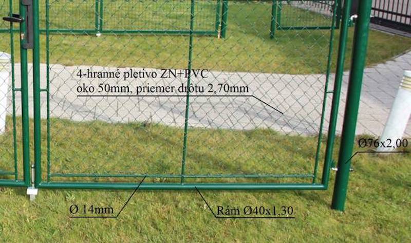 Plotová brána dvoukřídlá GARDEN 3600 mm - Image 2